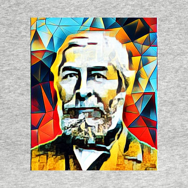 Jean Charles Galissard de Marignac Abstract Portrait | Jean Charles Galissard de Marignac Abstract Artwork 2 by JustLit